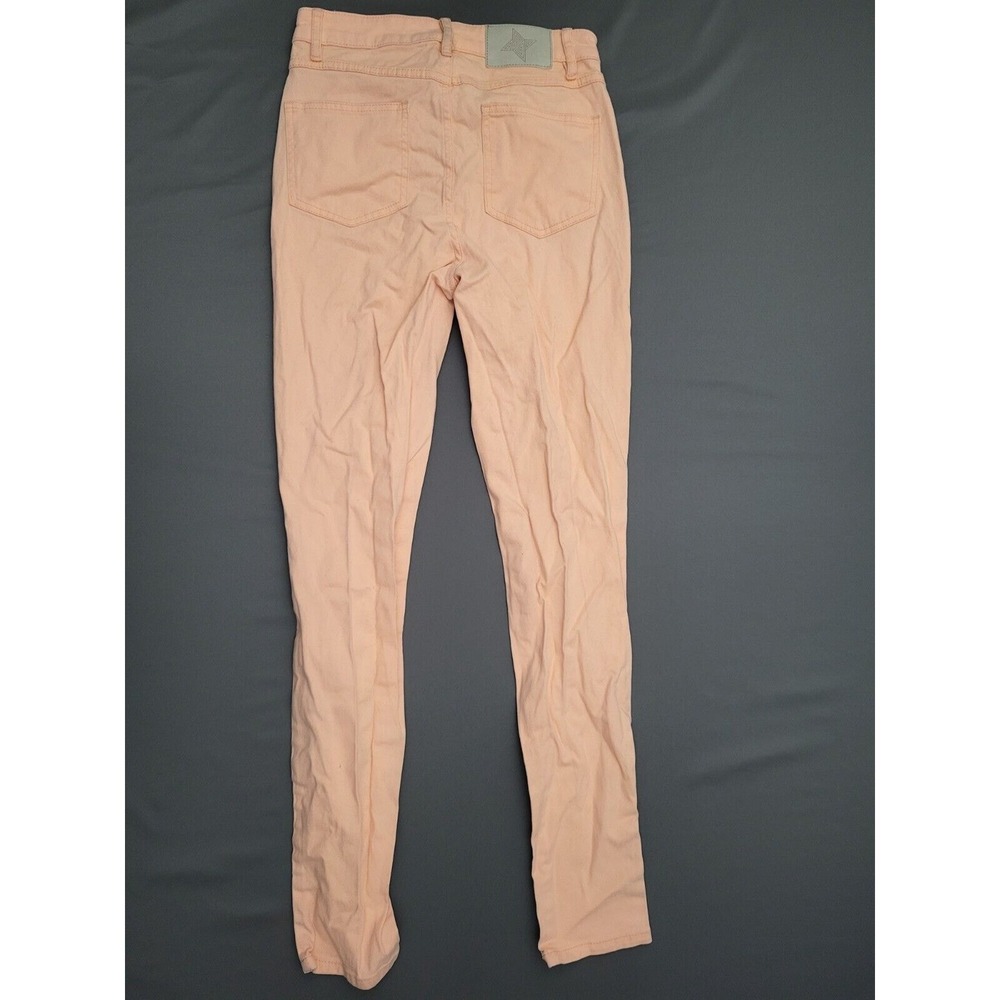 BCBGeneration High Rise Button Fly Skinny Jeans Peach Apricot Size‎ 26 Solid